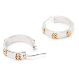 Orecchini a cerchio Miller piccoli in argento TORY BURCH - donna 