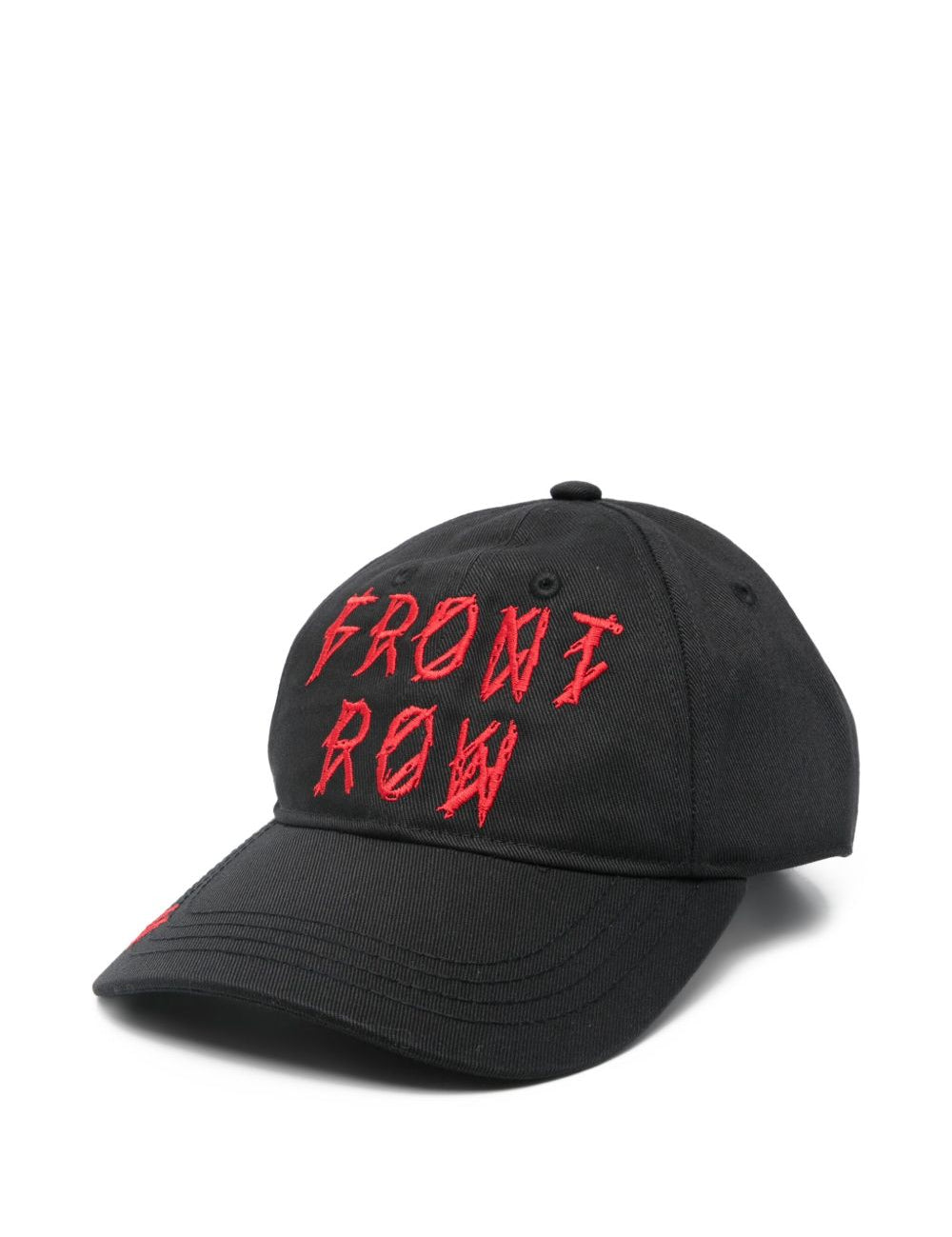 Cappello con logo ricamato in nero 44 label group - uomo 