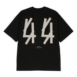 T-shirt Classic con ricamo logo in nero di 44 LABEL GROUP - uomo 