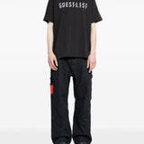T-shirt con stampa grafica in nero 44 label group - uomo 