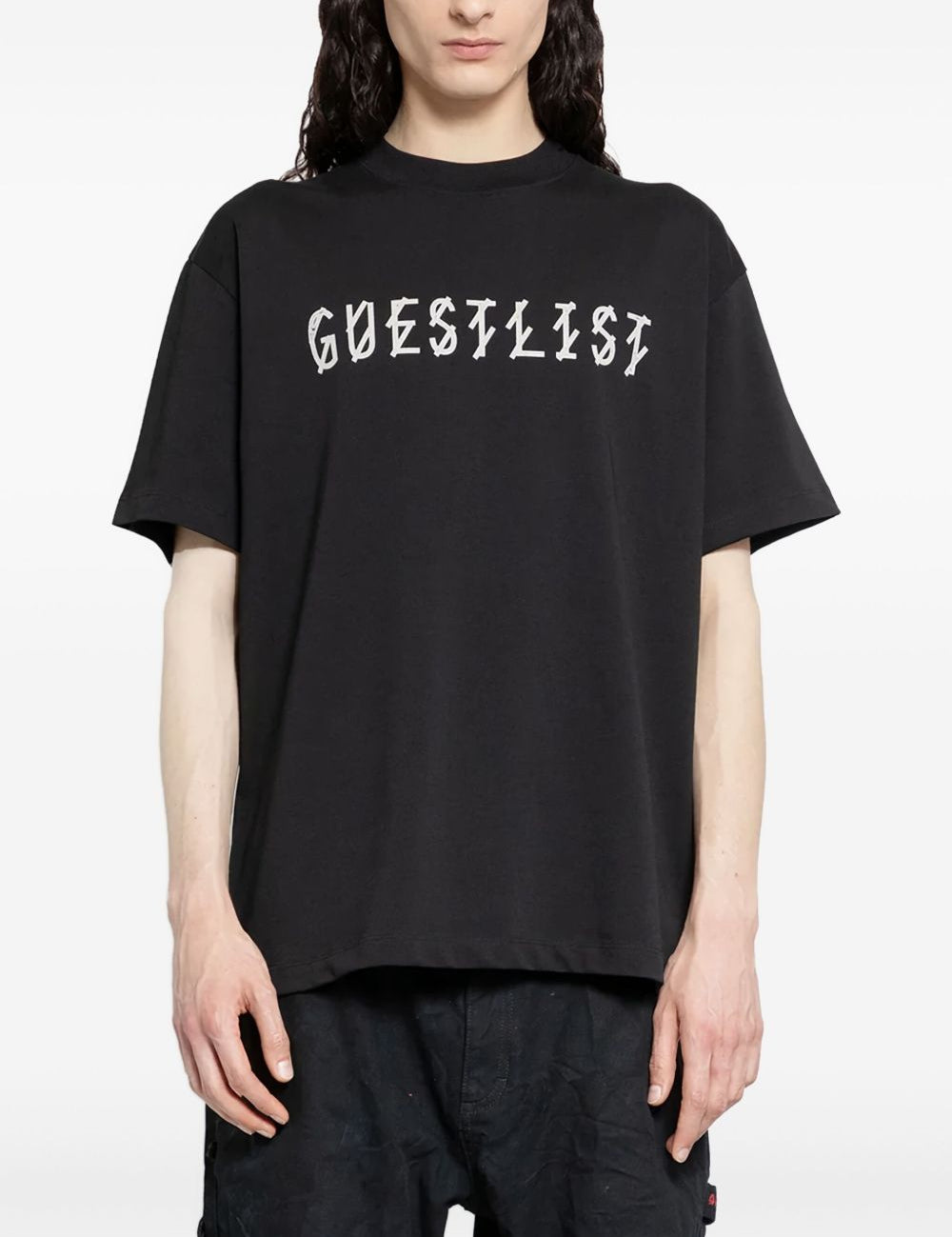 T-shirt con stampa grafica in nero 44 label group - uomo 