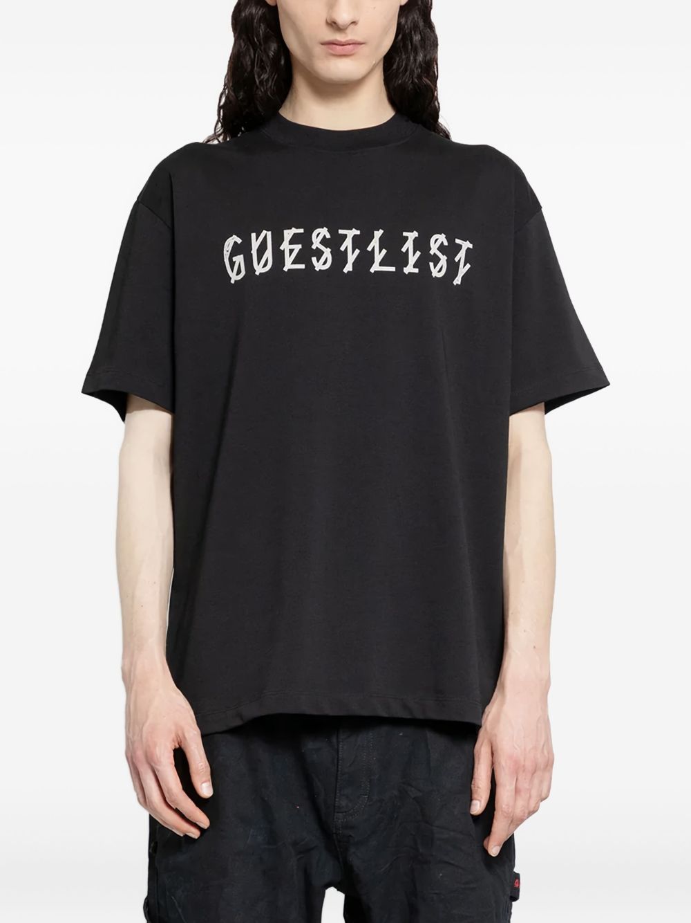 T-shirt con stampa grafica in nero 44 label group - uomo 