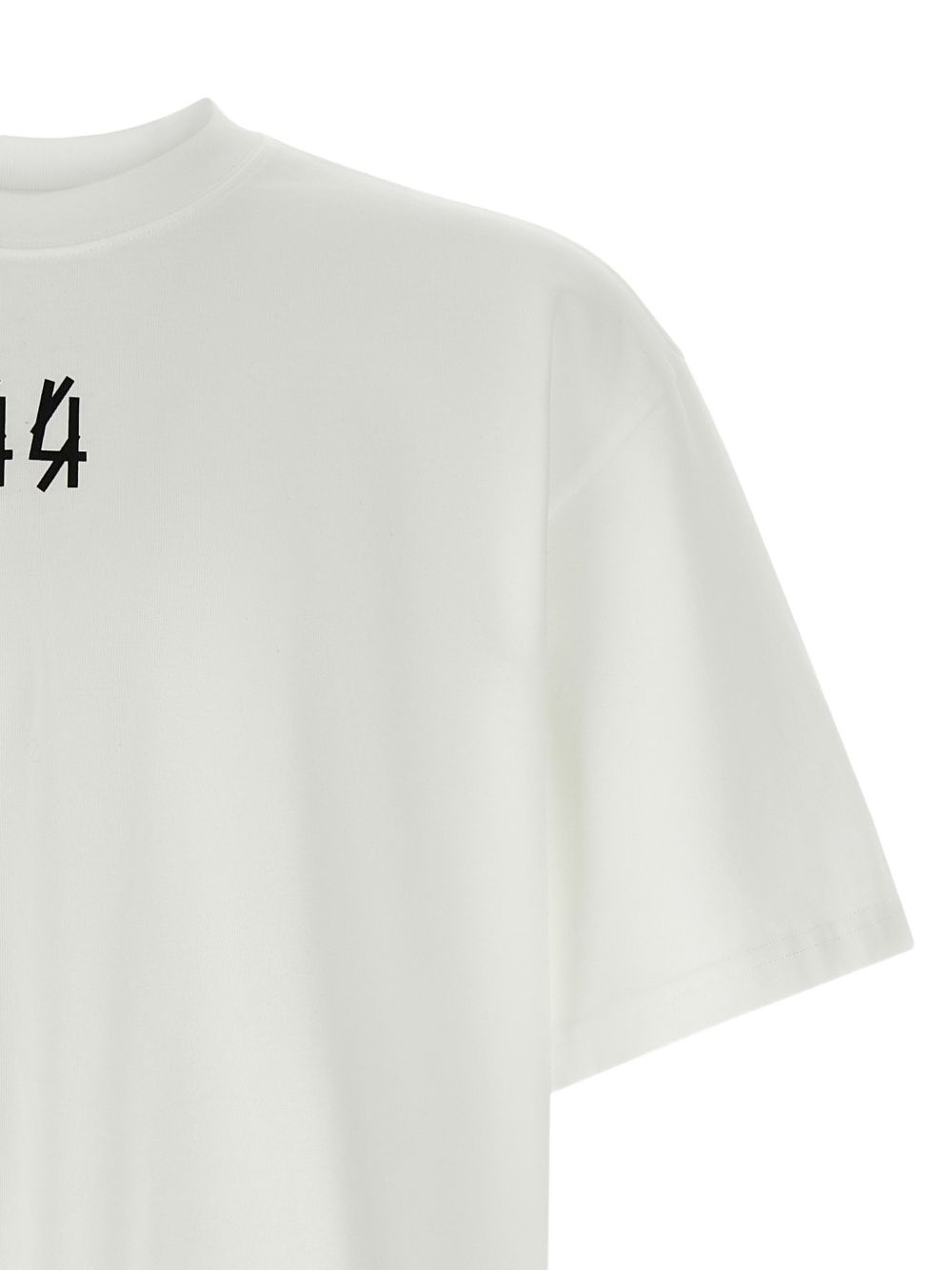 T-shirt con stampa grafica in bianco 44 label group - uomo 