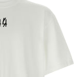 T-shirt con stampa grafica in bianco 44 label group - uomo 