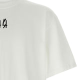 T-shirt con stampa grafica in bianco 44 label group - uomo 
