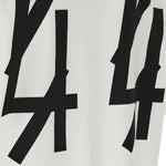 T-shirt con stampa grafica in bianco 44 label group - uomo 