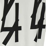 T-shirt con stampa grafica in bianco 44 label group - uomo 