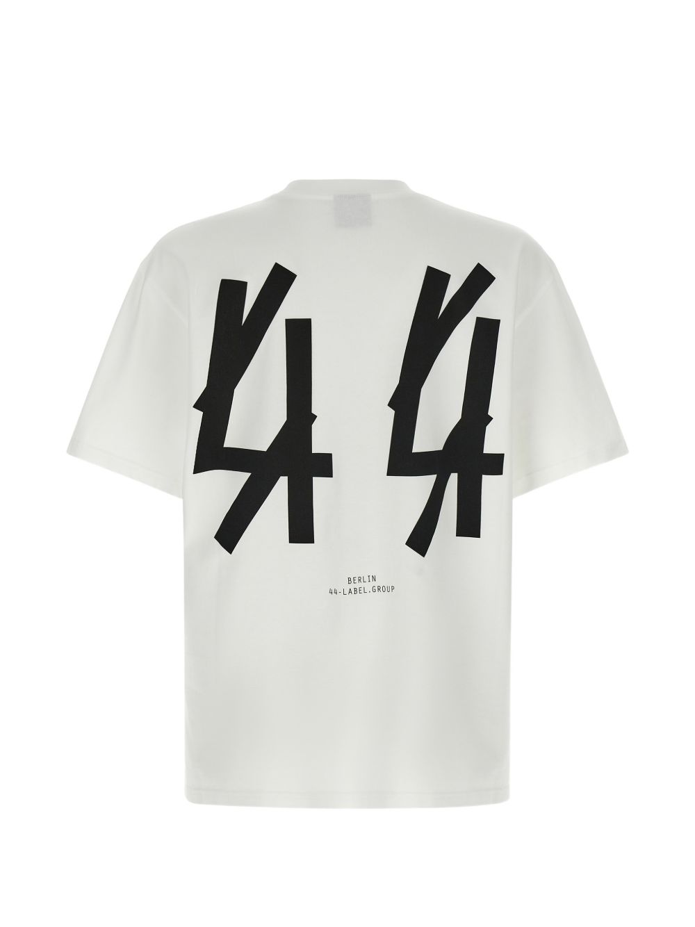 T-shirt con stampa grafica in bianco 44 label group - uomo 