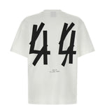 T-shirt con stampa grafica in bianco 44 label group - uomo 