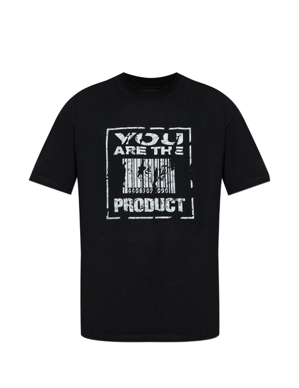 T-shirt con stampa grafica in nero 44 label group - uomo 