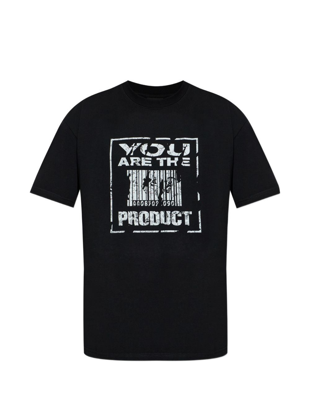 T-shirt con stampa grafica in nero 44 label group - uomo 