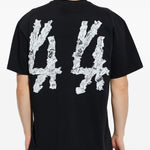 T-shirt con stampa grafica in nero 44 label group - uomo 