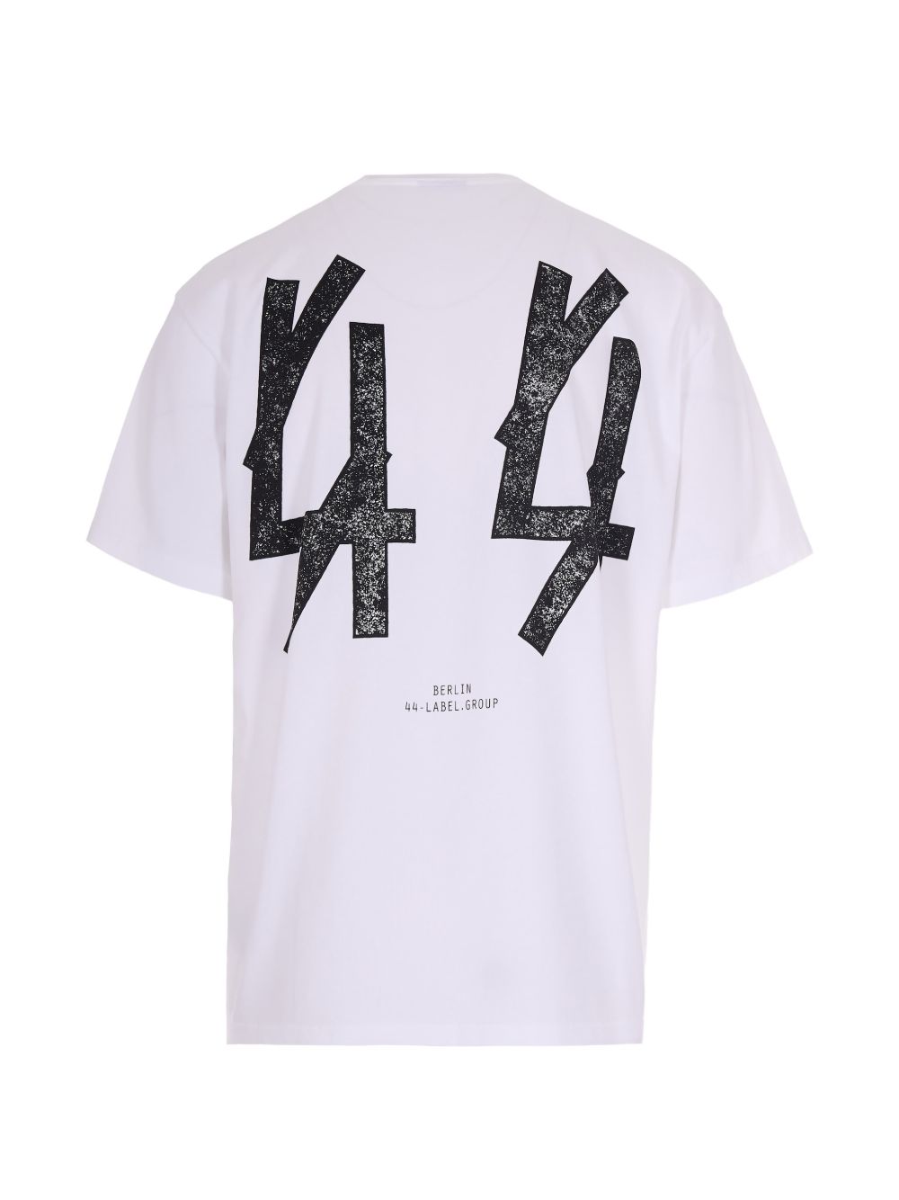 T-shirt con stampa grafica in bianco 44 label group - uomo 