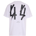 T-shirt con stampa grafica in bianco 44 label group - uomo 