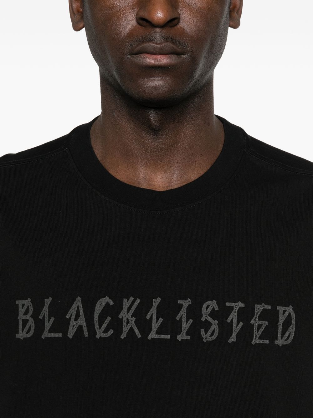 T-shirt con stampa grafica in nero 44 label group - uomo 