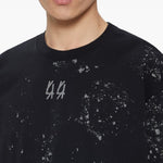 T-shirt con stampa grafica in nero 44 label group - uomo 