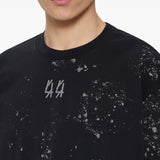 T-shirt con stampa grafica in nero 44 label group - uomo 