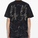 T-shirt con stampa grafica in nero 44 label group - uomo 