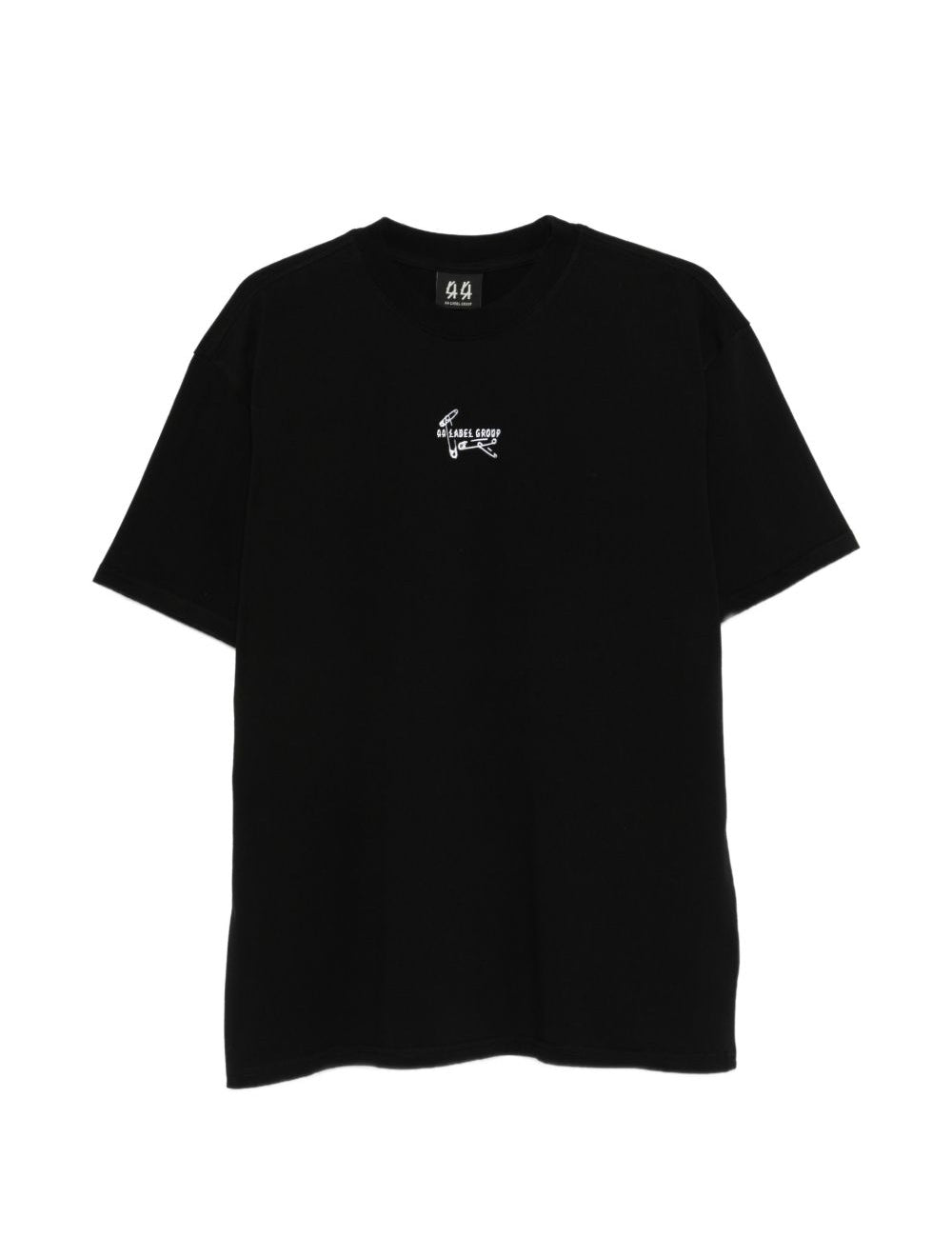 T-shirt con stampa grafica in nero 44 label group - uomo 