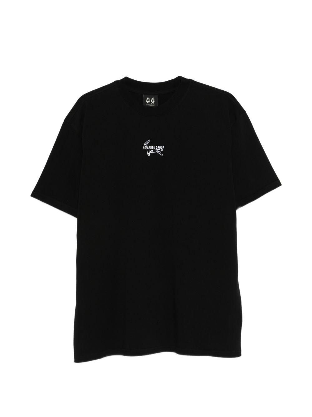 T-shirt con stampa grafica in nero 44 label group - uomo 