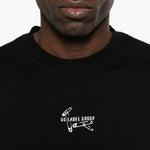 T-shirt con stampa grafica in nero 44 label group - uomo 