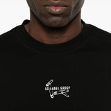 T-shirt con stampa grafica in nero 44 label group - uomo 