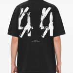 T-shirt con stampa grafica in nero 44 label group - uomo 