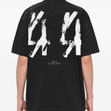 T-shirt con stampa grafica in nero 44 label group - uomo 