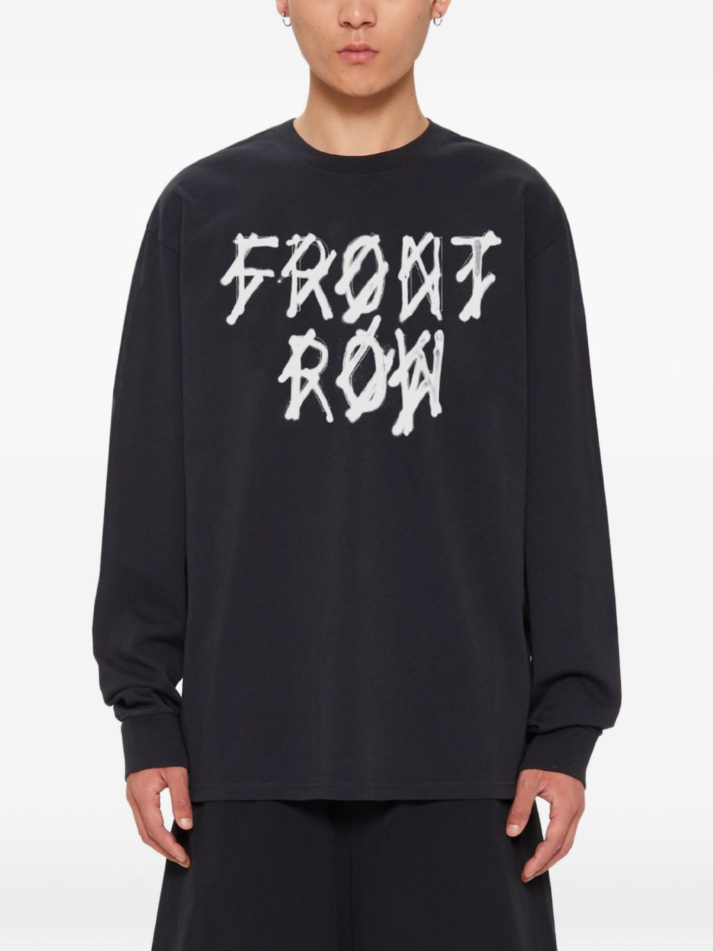 T-shirt con stampa grafica in nero 44 label group - uomo 
