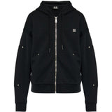 Felpa con zip in nero 44 label group - uomo 