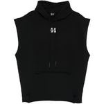Felpa con cappuccio mini logo in nero 44 label group - uomo 
