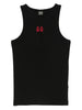Embroidered tank top in black 44 label group - men