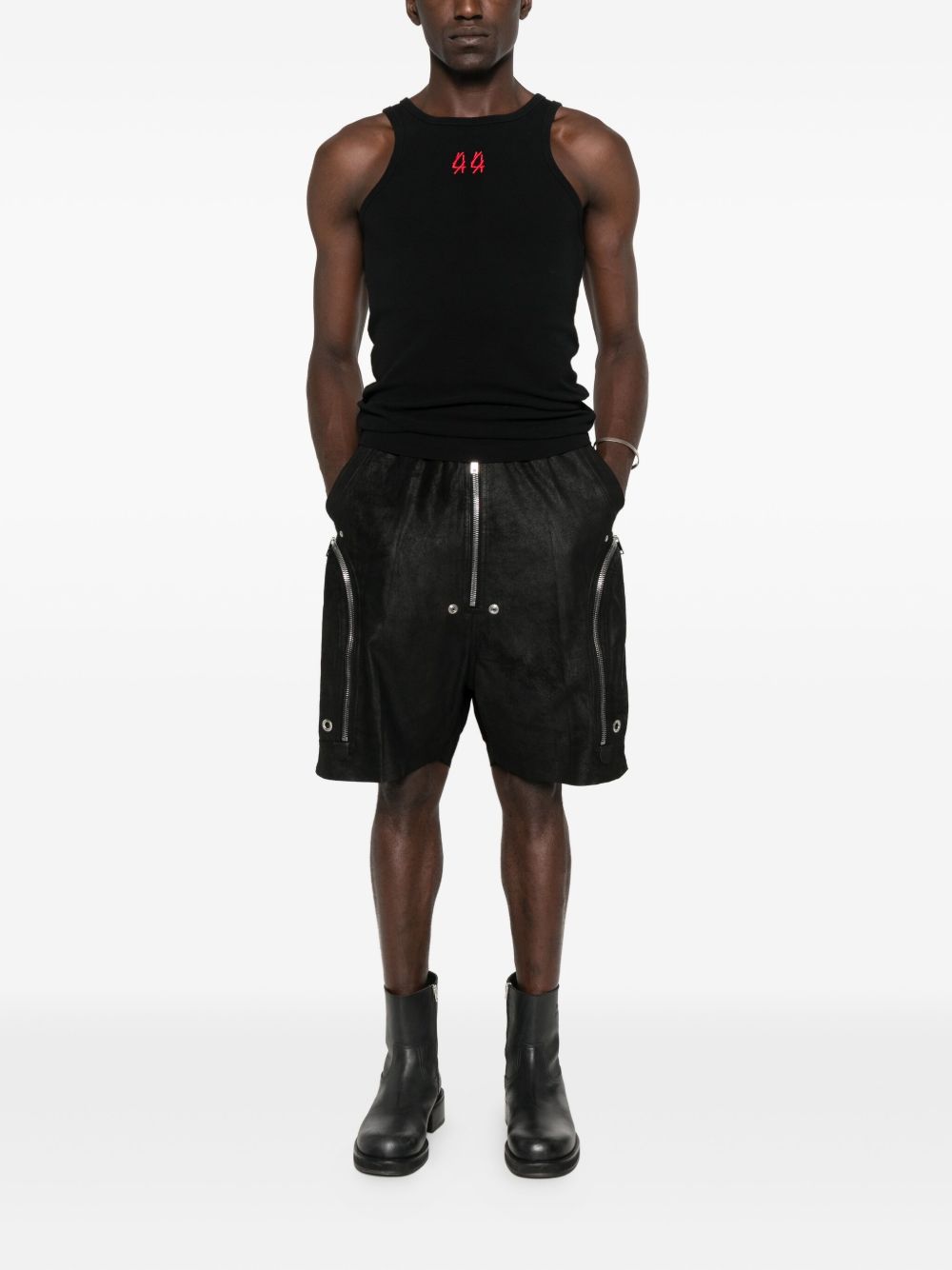 Canotta con ricamo in nero 44 label group - uomo 
