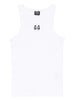 Embroidered tank top in white 44 label group - men's