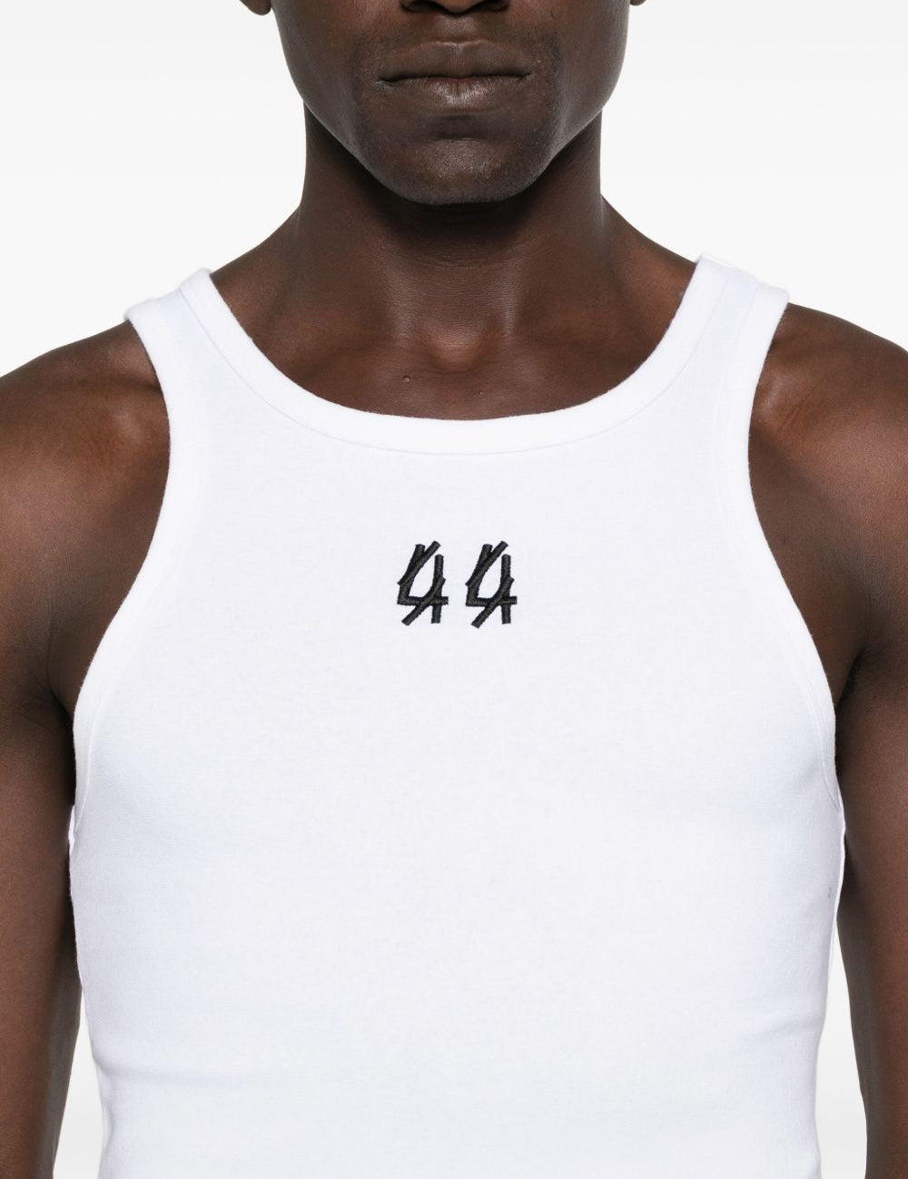 Canotta con ricamo in bianco 44 label group - uomo 