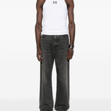 Canotta con ricamo in bianco 44 label group - uomo 