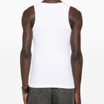 Canotta con ricamo in bianco 44 label group - uomo 