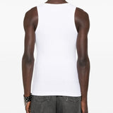 Canotta con ricamo in bianco 44 label group - uomo 