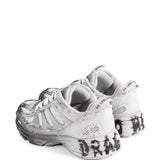 Sneakers Dragger con effetto vissuto in grigio e bianco 44 label group - uomo 