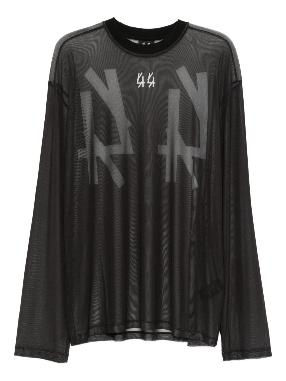 T-shirt con stampa grafica in nero 44 label group - uomo 