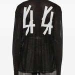 T-shirt con stampa grafica in nero 44 label group - uomo 
