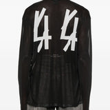 T-shirt con stampa grafica in nero 44 label group - uomo 