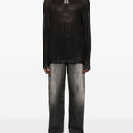 T-shirt con stampa grafica in nero 44 label group - uomo 