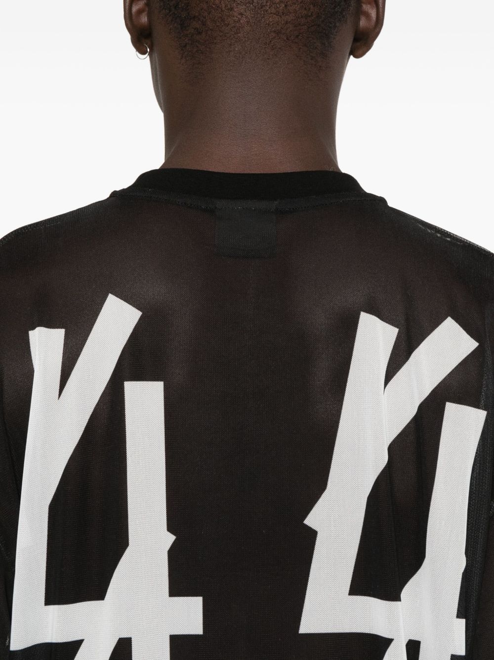 T-shirt con stampa grafica in nero 44 label group - uomo 
