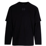 T-shirt a maniche lunghe in nero 44 label group - uomo 
