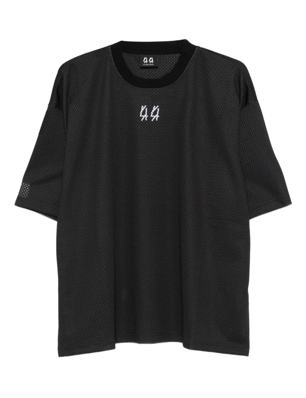 T-shirt con logo in nero 44 label group - uomo 