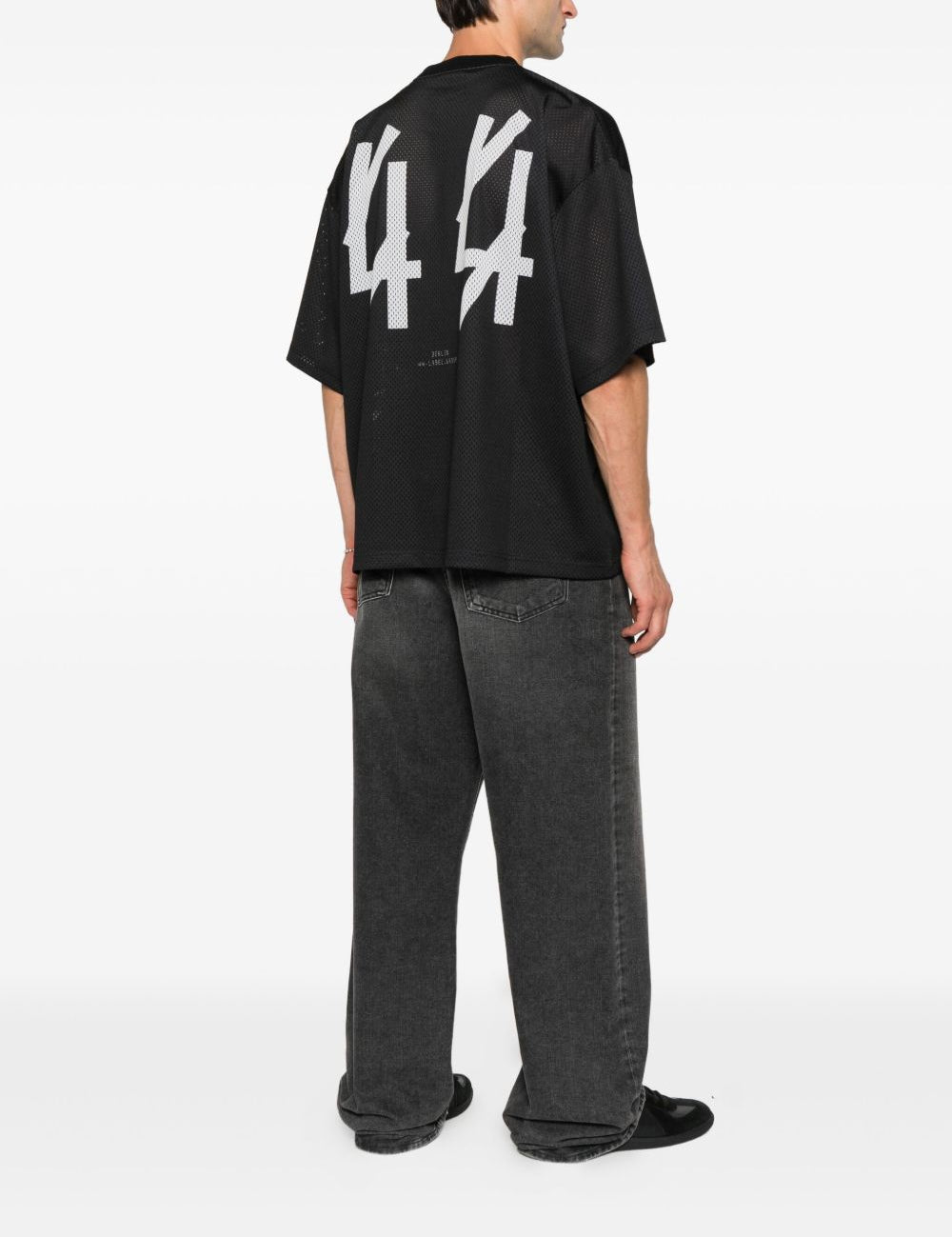 T-shirt con logo in nero 44 label group - uomo 