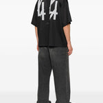 T-shirt con logo in nero 44 label group - uomo 