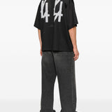 T-shirt con logo in nero 44 label group - uomo 
