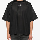 T-shirt con logo in nero 44 label group - uomo 